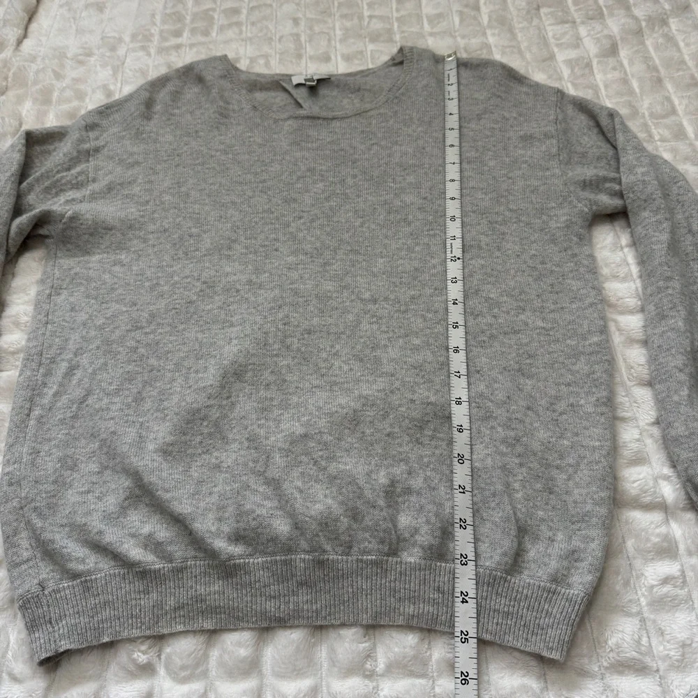 Joie Small Airic Gray Cashmere & Wool Open Back Sweater ~ Classic Minimalist